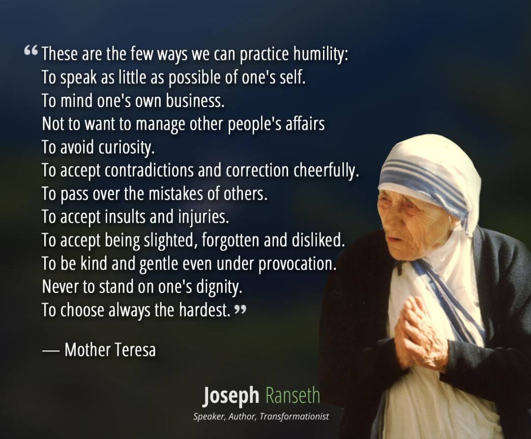 These Are The Few Ways We Can Practice Humility Joseph Ranseth